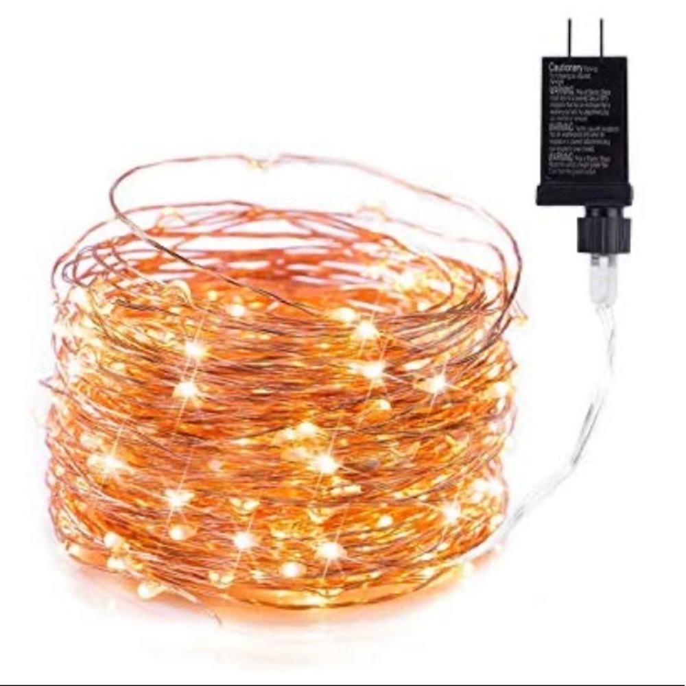 Fairy Lights wall plug set (no batteries needed!!)